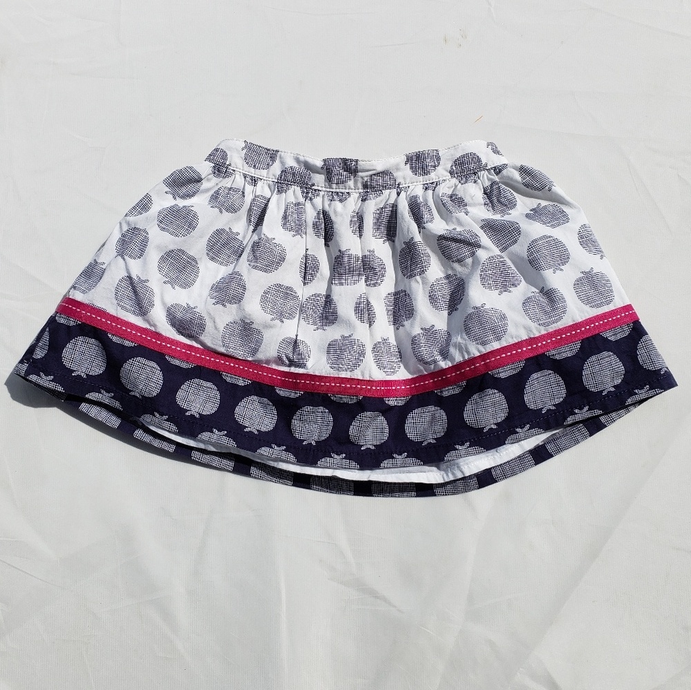 Gymboree Skirt Size 3T Charm School Navy Blue Dot